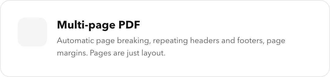 Icon + heading + body row